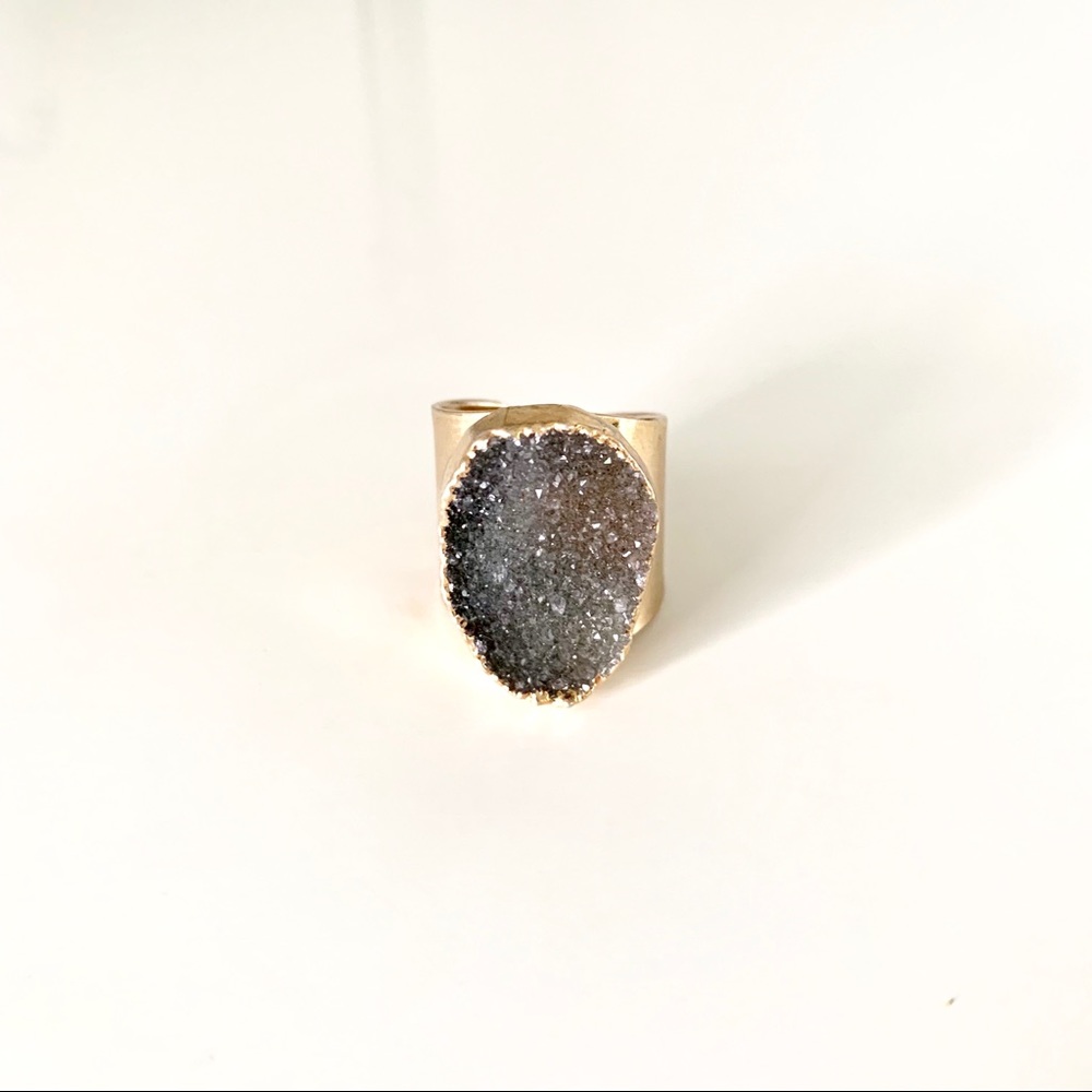 Druzy Statement Ring